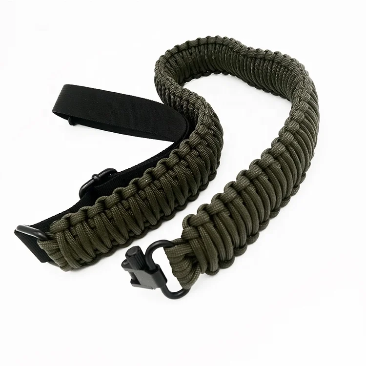 

2018 New 200 Colors Nylon Tactical 550 Parachute Cord Gun Rifle Sling 2 Point For Hunting Equipment, Gun sling with custom colors