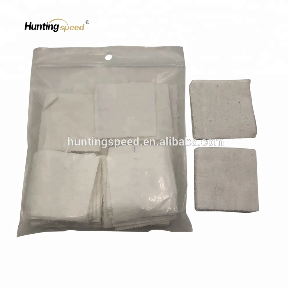 
Square Cotton Pistol Cleaning Patches for 0.38-0.45 cal for cleaning gun kit 