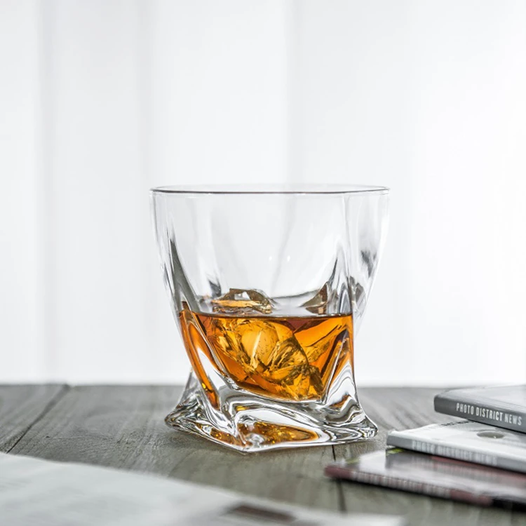 

Wholesale 300 ml Double Old Fashioned whiskey Glass Cup, Transparent