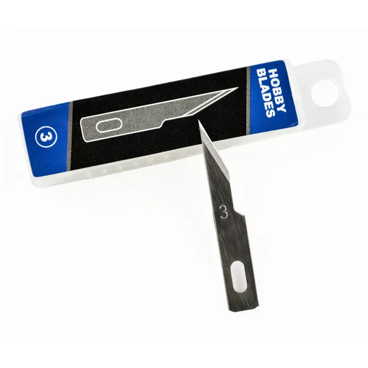 Amazon Hot Sell 3 Hobby Knife Blades For Craft,Hobby,Sculpture