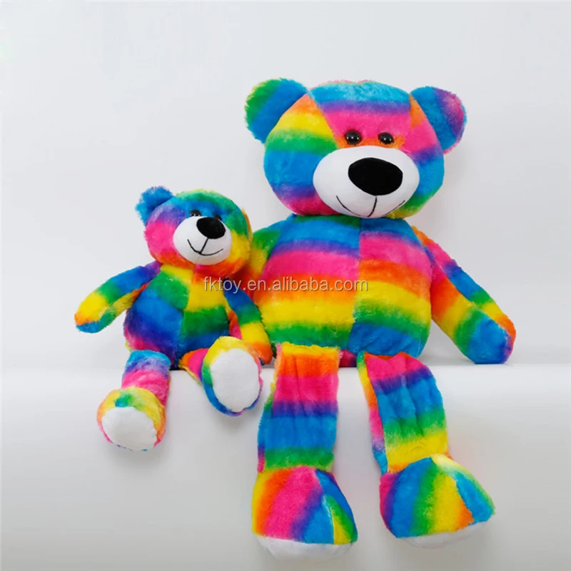 cute rainbow teddy bear