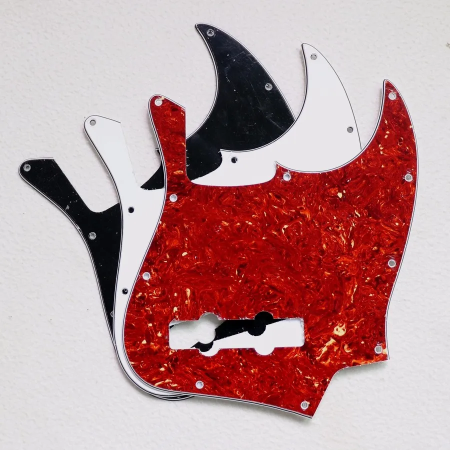 Us Standard 4 String P Bass Guitar Pickguard In White 3ply Black Colors Buy Bass Pickguard,P