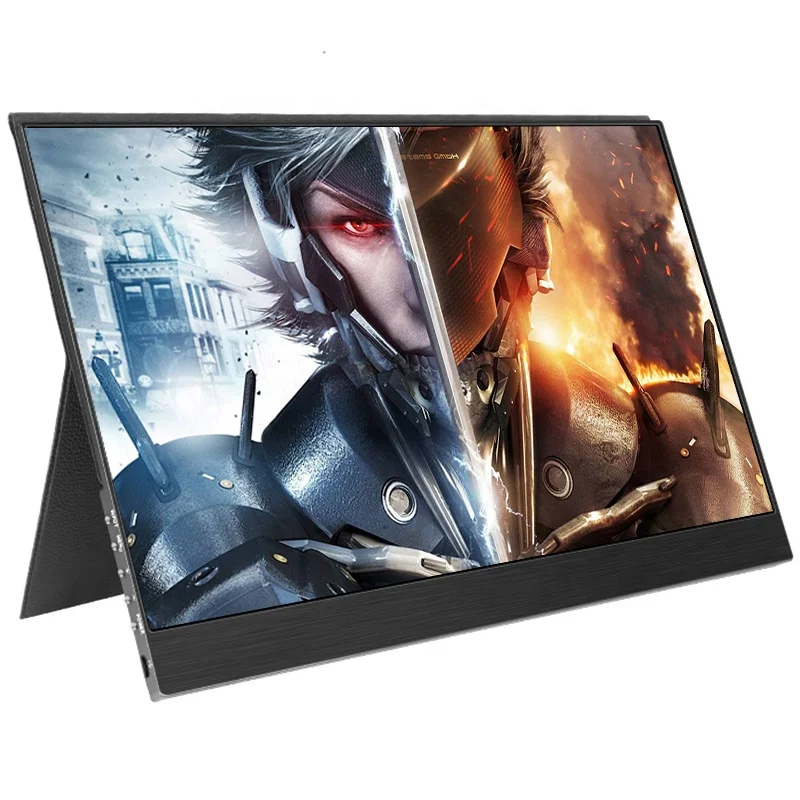 

Hot selling 15.6 inch 1080P IPS HDR portable touch monitor USB C for laptop PS4/PS3 gaming monitor 5V 2A usb powered