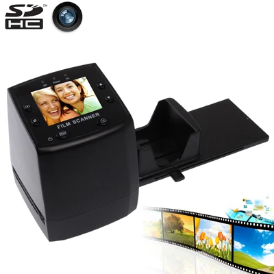 

2.4 inch Screen Film Scanner with Capture Picture & Mirror Image / Rotation, Support SD Card(Black, N/a