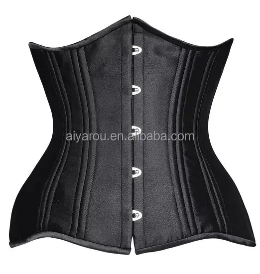 2018 New Double Steel Boned Corset Heavy Duty Slimming Shaper Fat Womens Sexy Vintage Underbust Corsets And Bustiers