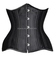 

2018 New Double Steel Boned Corset Heavy Duty Slimming Shaper Fat Womens Sexy Vintage Underbust Corsets And Bustiers