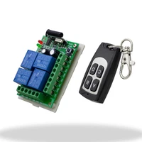 

Universal RF 12V 24V 10A wireless remote control switch 4 channels transmitter and receiver