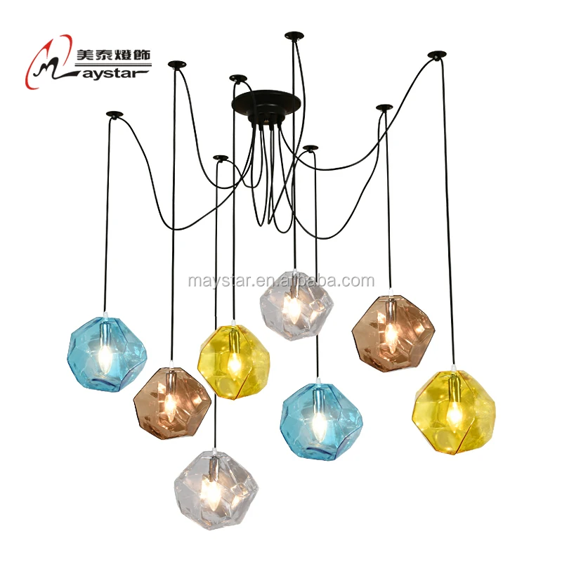 Nice Colorful Glass Hanging Pendant Chandelier