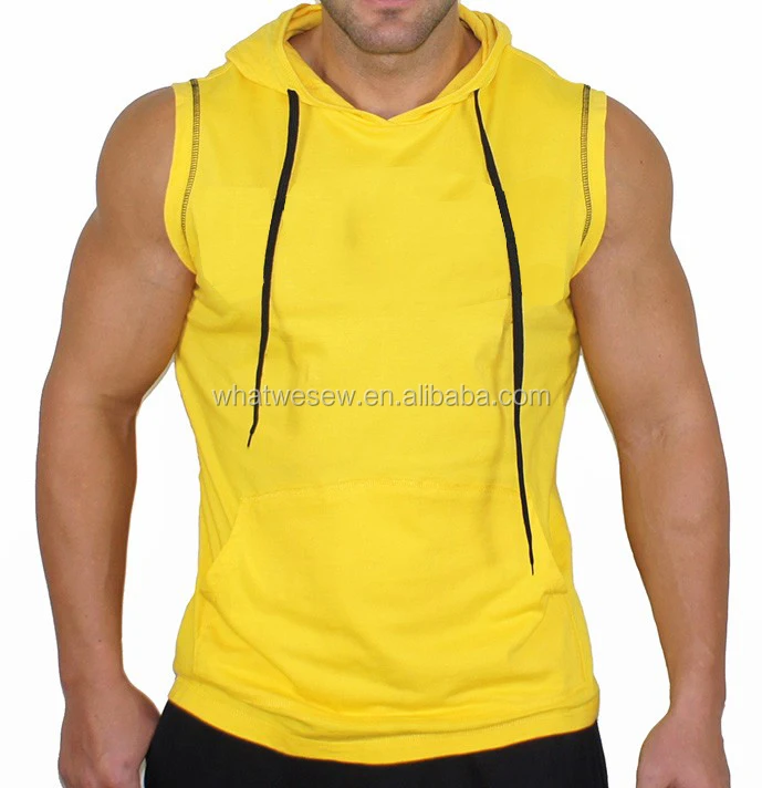 sleeveless running hoodie