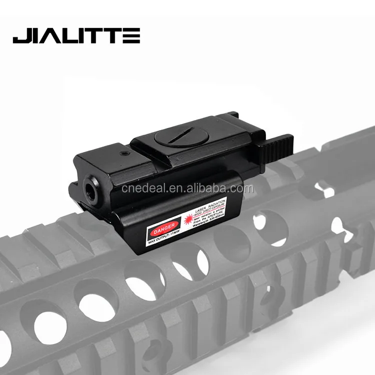 

Jialitte J261 Hunting Tactical Picatinny Rail 532nm 1mw Red dot Laser Sight Mount, Black