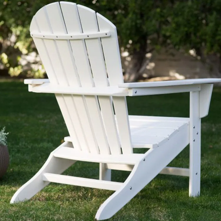 户外全天候回收经典 hdpe 塑料 adirondack 椅子