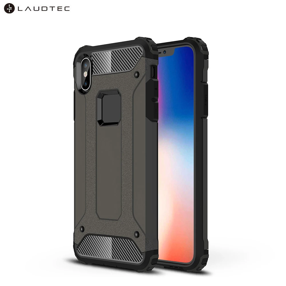 

Laudtec Hybrid Shockproof PC Soft TPU Back Cover Case For iPhone Xs Max, Black;white;silver;navy blue;red;gold;rose gold;etc