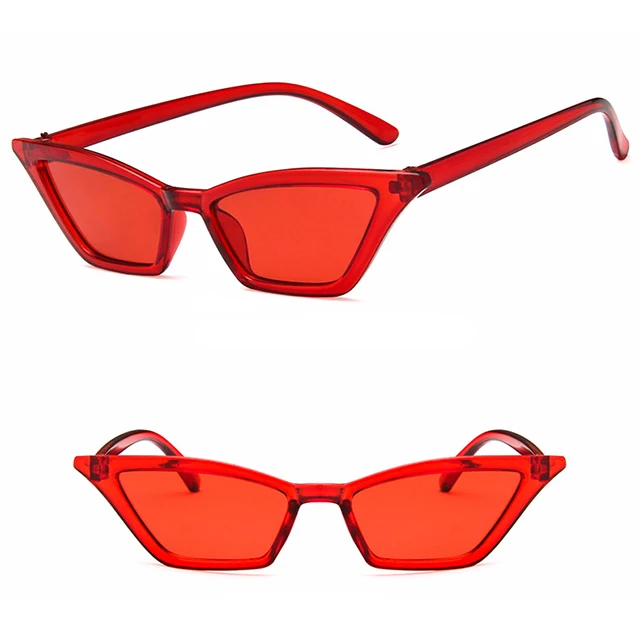

DLL2154 New Style Fashionable Women Retro Small Frame Cat Eye Sunglasses 2021 vintage shades sun glasses for women