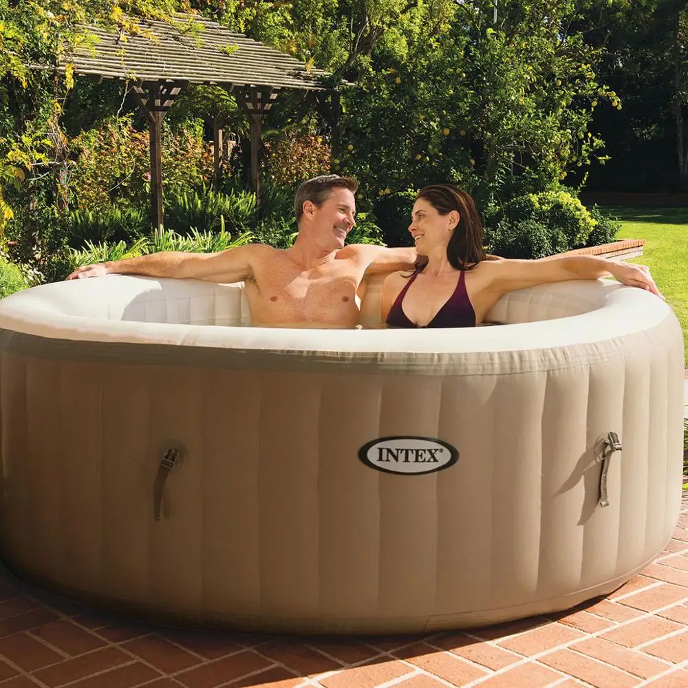 

Intex Inflatable Deluxe Heat Bubble Massage Jacuzzi Swim Spa Swimming Pool, N/a