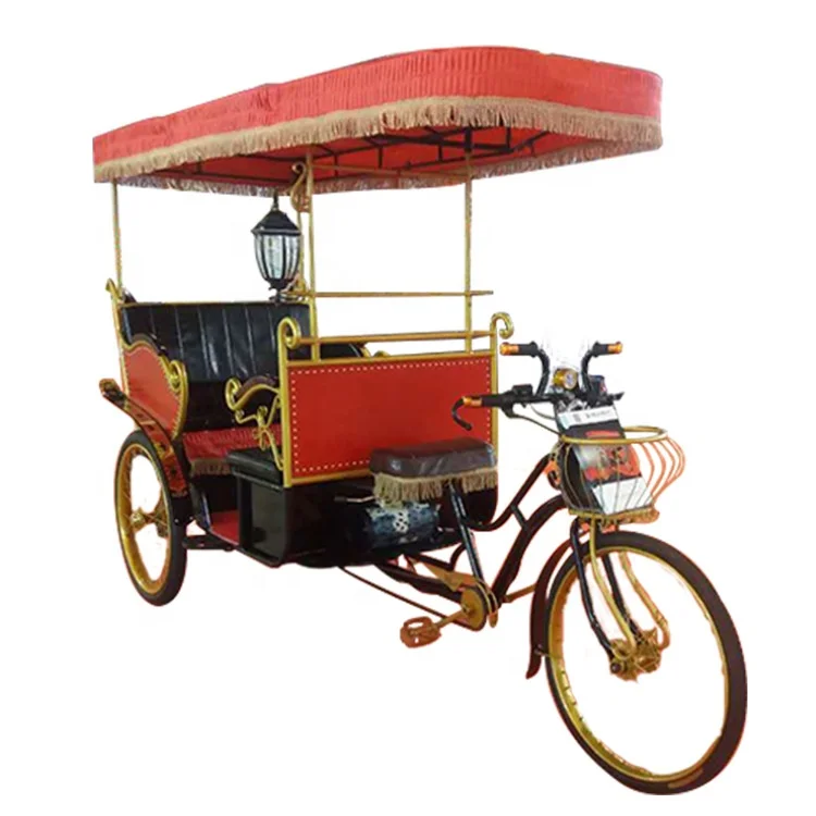 
48V 800W 4 passenger three wheel Electric Rickshaw Pedicab for sale 