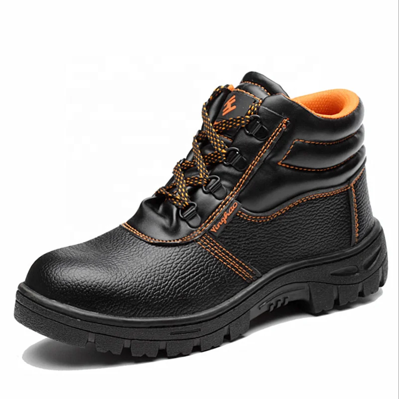 

Nti-Piercing Wear-Resistant Breathable Rubber Safety Boots Shoes With Steel Toe, Brown