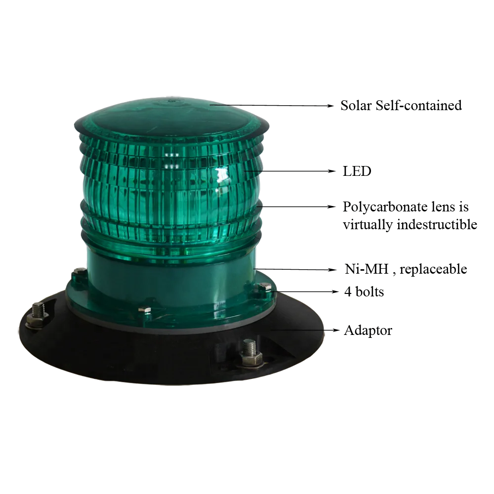 
Marine Solar Led Boat Lights for Barge Dredger and Tug Boat Navigation Signal 