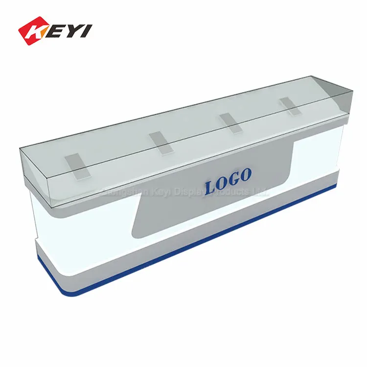 Mobile Communication Equipment Store Glass Cellphone Cabinet / Cell Phone Display Glass Cabinet