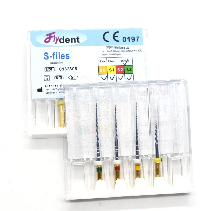 
dental S3 S-FILES rotary engine blue files heat activation files soft and flexible for dental instrument 