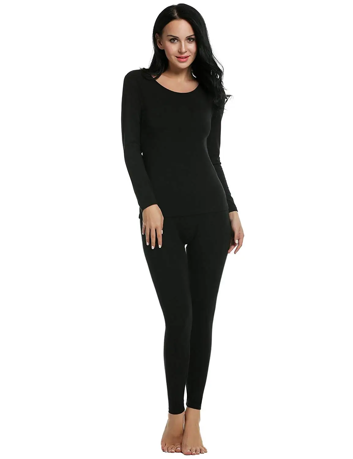 Macondoo Womens Base Layering Plus Size Long Johns Thermal Underwear Sets