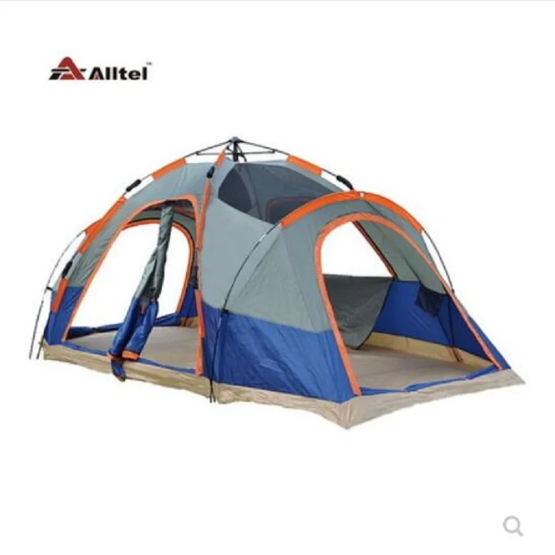 

hot sell quick automatic open camping family tent large space two bedroom & one mall 5/6/7/8 persons for traveling hiking beach