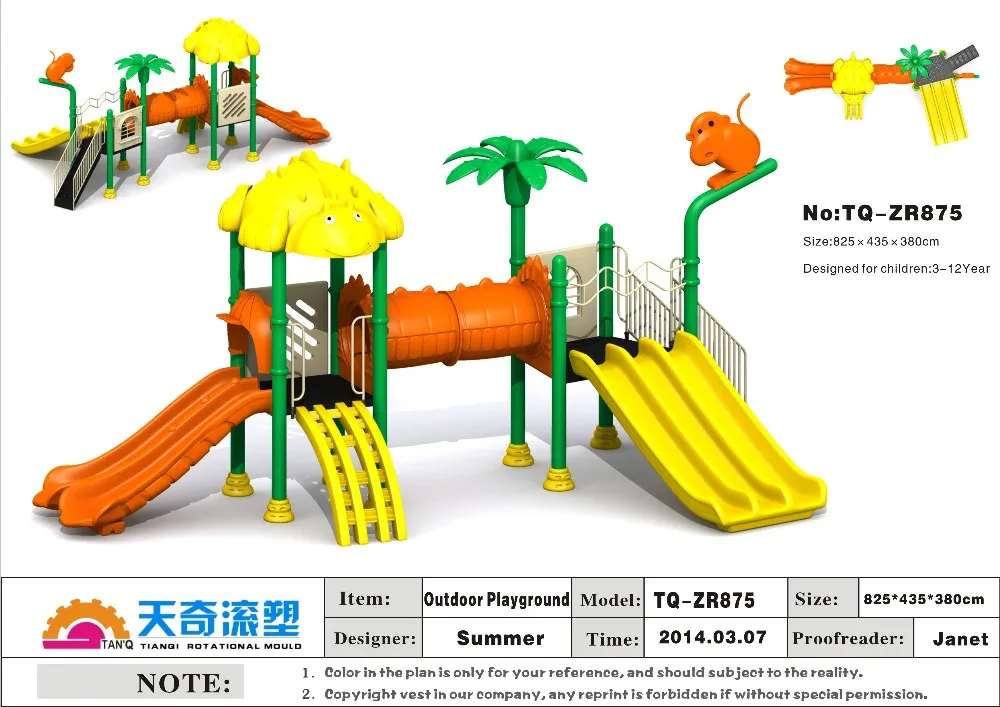 outdoor playground slide