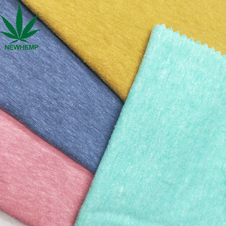 
GOTS certificated hemp jersey fabric for clothing 