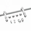 Rolling Barn Sliding Door Track Hardware Kit, Stainless Steell, Vertical Strap