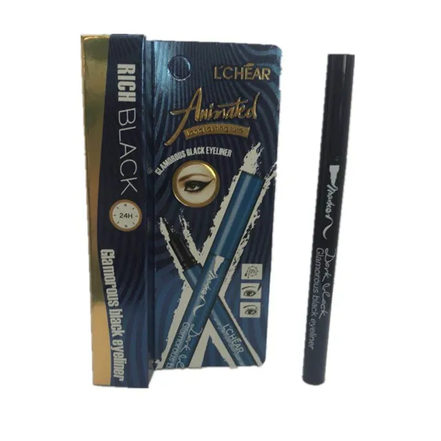 

LCHEAR brand wholesale hot selling rich black OEM private label long lasting liquid eyeliner
