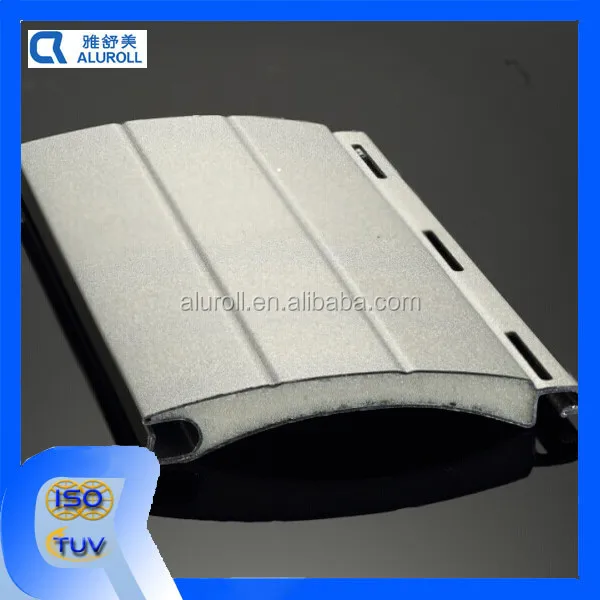 
45mm Anti-Scratched Aluminum PU Foam Filled Slat for roller shutter 