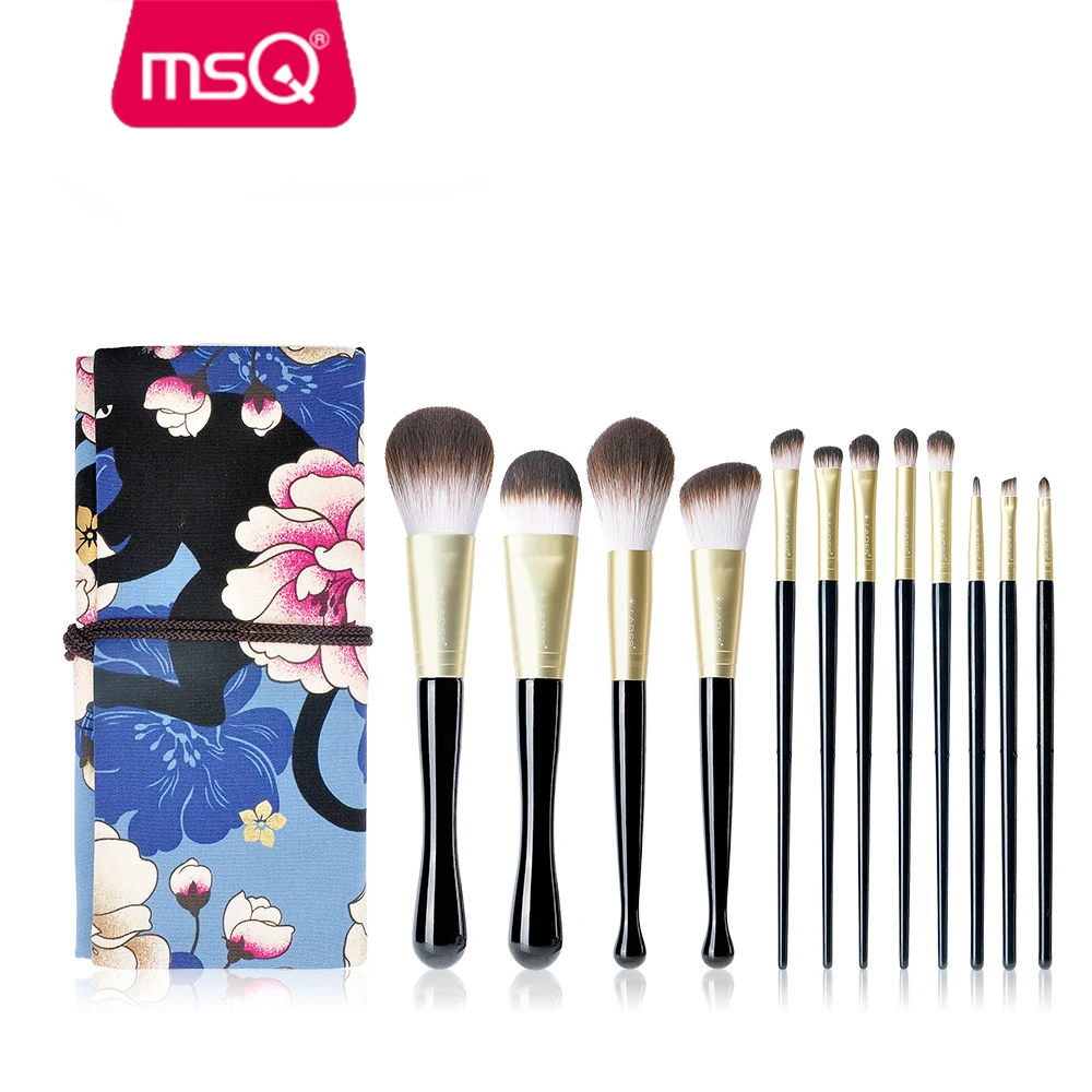 

MSQ 12pcs accept private label makeup brush synthetic hair makeup brush wholesale brush for makeup