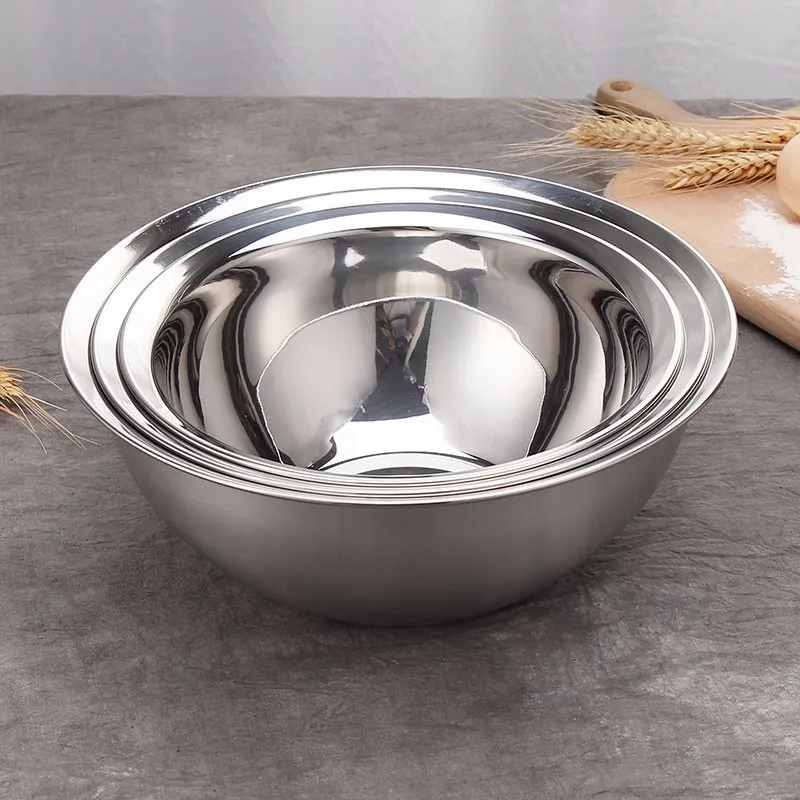 Stainless Steel Mixing Bowls Set Of 3 For Cooking Baking Meal Prep