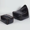 Classic Black Pirate Ship PU Leather Bean Bag Couch Living Room Sofa
