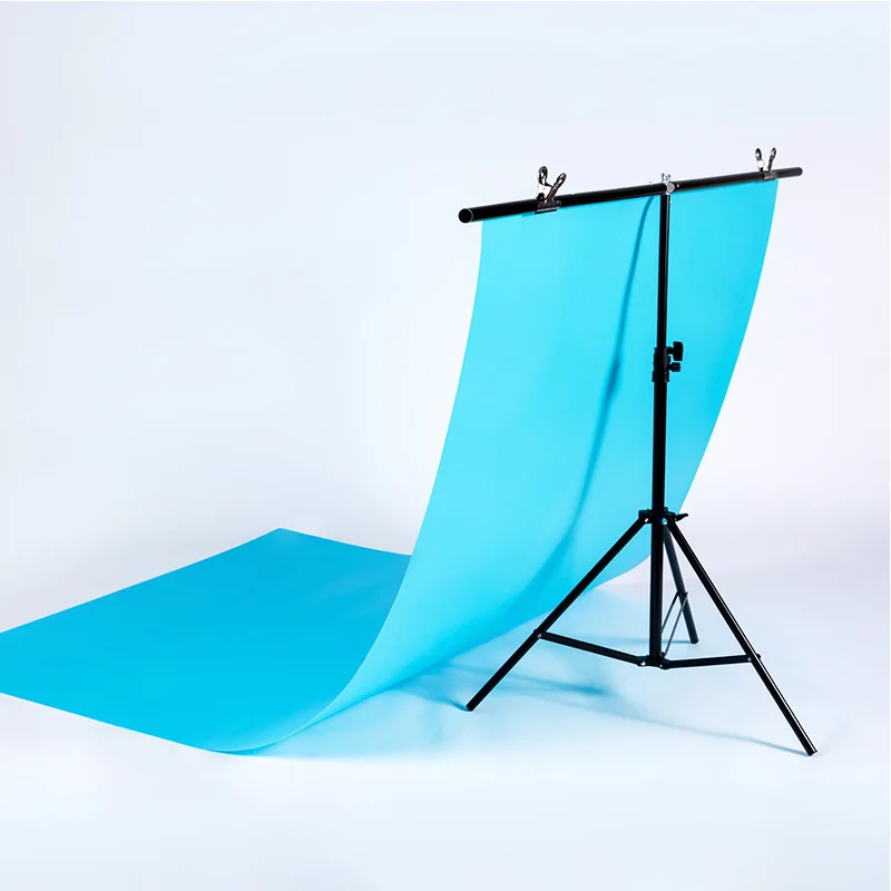 Portable aluminum photography accessories T-support stand, 2 clip to support backdrop cloth /aluminum frame background Stand