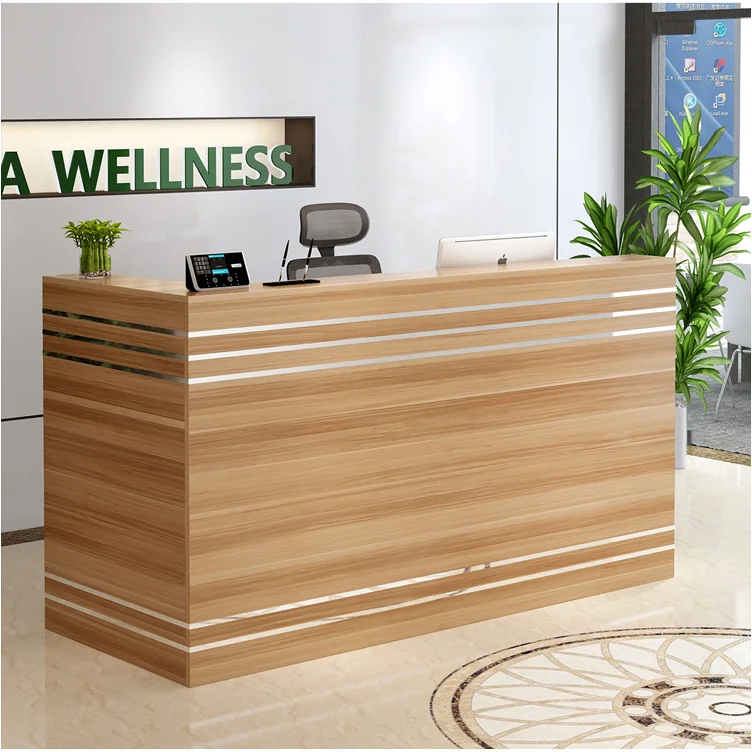 
Small cheap white modern salon reception desk 