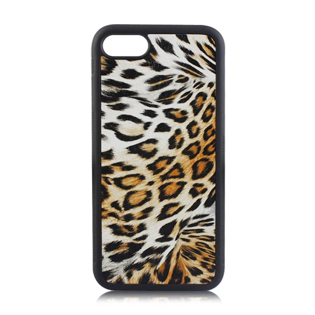 

TPU + PC pu Leopard Pattern sticker Phone Case For iPhone7
