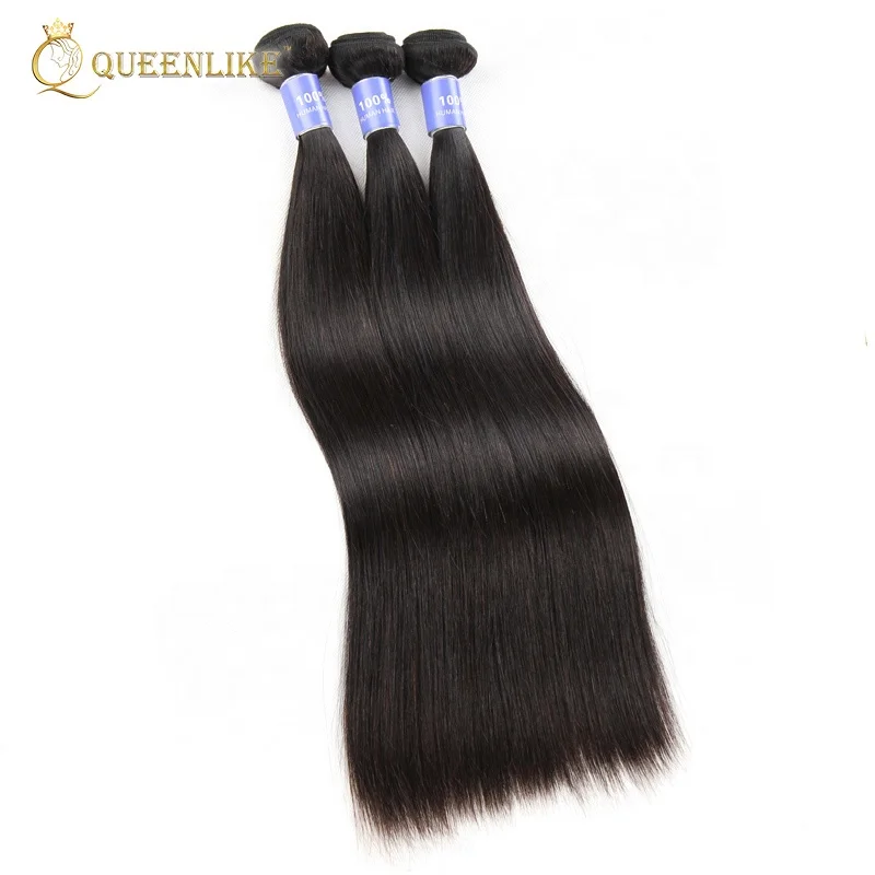 
Cheap raw 10A unprocessed virgin straight Brazilian human bundle hair 