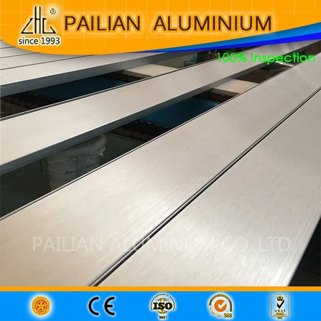 Brushed Aluminium Skirting Section,Aluminum Skirtboard Profile For Wall ...