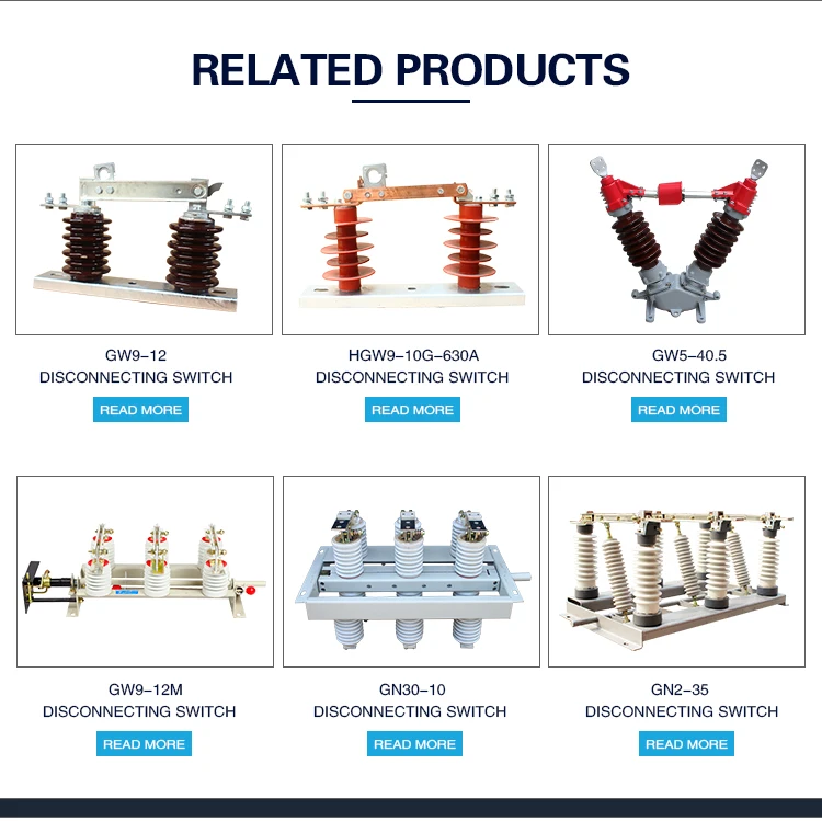 Outdoor 10KV high voltage ceramic isolator switch with thick switch