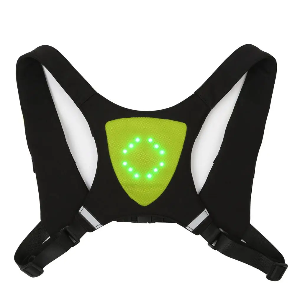 

France Hotsale Yellow Turn Signal Reflective Running Vest Backpack Pack