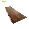 Home furniture live edge solid wood slab table top walnut stained /natural edge solid oak slab countertop