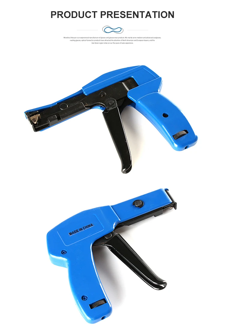 Hs600a Nylon Cable Tie Fanstening Tool Cable Tie Gun Installation