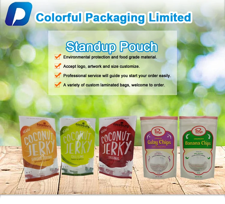 Custom Printed Reusable Vacuum Seal Ziplock Snack Food Beef Jerky