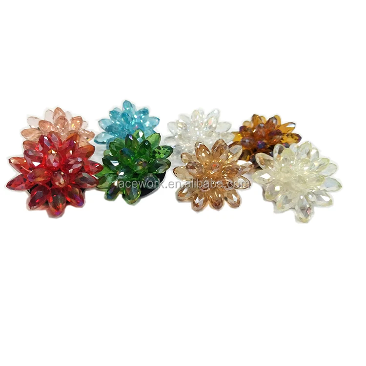 wholesale colorful crystal embellishment accessories button for garment 