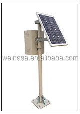 Small solar automatic weather station with 6 outdoor weather sensors 