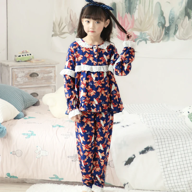 

Oem Custom Design Fashion Casual O-Neck Polyester Child Kids Clothing Set For Girls, Dark colour girl teenager clothing