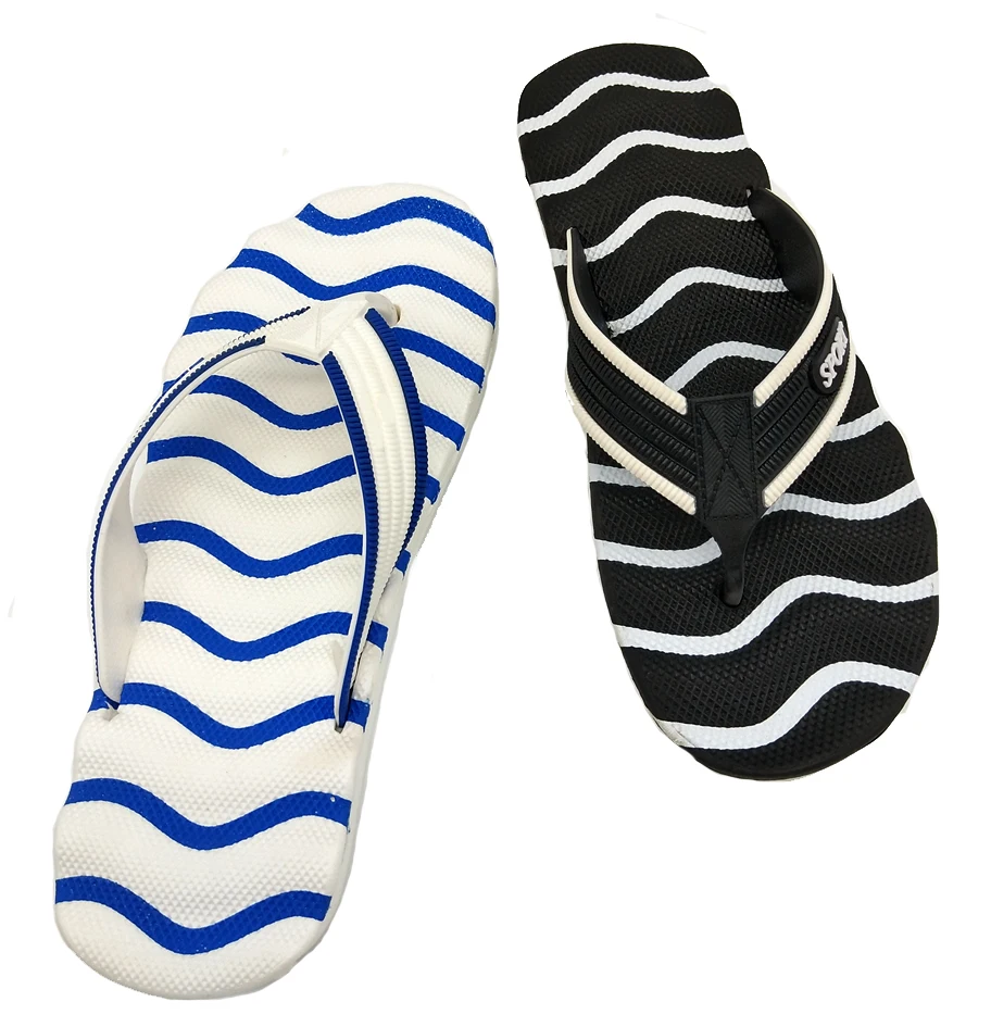2018 custom men classic eva sole flat multi colors wave slipper
