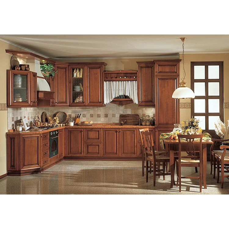 Color Natural vidrio esmerilado persiana italiano gabinete de cocina