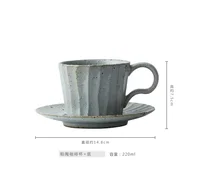

Handmade Japanese Retro Coffee Cup Art Cup Ceramic Hand Punch Coffee Cup