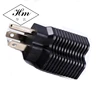 NEMA 5-20R to Plug Adapter; compact convenient adapter often used for electronic devices,15 AMP Male 20 AMP Female Plug Adapter